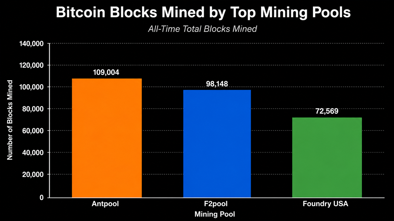 3 Mining Pools Captured Nearly 30% of Bitcoin Blocks Since Launch